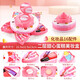 Parent-child tribe children's cosmetics toys real makeup box set makeup makeup bag play house toys girl 6-year-old gift double-layer cake beauty box 16 accessories