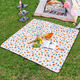 Made in Tokyo, outdoor picnic mat, park tent, moisture-proof mat, camping mat, ultrasonic machine washable floor mat, flowery 200*200cm