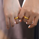 Gold Jewelry Wang Jewelry Gold Ring Pure Gold 999 Ancient Method Smooth Ring Men's and Women's Gold Custom Model 1-10 Days Shipping Customized 40g