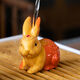 Rabbit Ornament Tea Pet Color Changing Small Ornaments Tea Tray Ornaments Small Tea Pet Fortune Rabbit Tea Play Fine Tea Set Ornaments Fortune Rabbit Gold