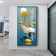 
Xiao Lulin Light luxury entrance decoration painting New Chinese style entrance painting Aisle corridor corridor mural Nordic abstract elk hanging painting Crystal porcelain painting 14088 Home and Fugui Crystal porcelain painting 100*200 cool black (customized size)