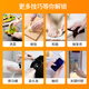 Youao disposable gloves 500 pieces in box removable food gloves thickened leak-proof plastic PE sanitary gloves