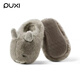 Puxi Puxi children's cotton slippers baby cotton shoes autumn and winter new cotton slippers boys and girls indoor cute warm plus velvet card alpaca coral pink 15 0 suitable for feet length 13.5cm