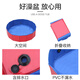Ferret Fragrance Pet Foldable Bathtub Extra Large Bathtub Medicinal Bath Bath Supplies Dog Swimming Pool SPA Artifact Blue Thickened Diameter 80*Height 20 Drainage Side Side 50Jin Jin is equal to 0.5kg