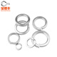 Baodefeng iron white zinc thickened open spring washer widened thin spring washer elastic metal gasket national standard fasteners 4.8 grade white zinc plated thin M3 500 pieces