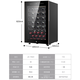 Casarte State Subsidy Wine Cabinet Home Display Cabinet Living Room Villa President Office Constant Temperature and Humidity Shockproof Cigar Tea Cabinet Red Wine Cigar Cabinet Refrigerator Fresh Cabinet Black 118L