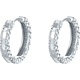 Saturday Fu platinum earrings PT950 hoop earrings B0913482 pair, about 3.34g, birthday gift