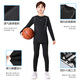 Victoria Traveler children's running sports suit for boys and girls autumn and winter tight thermal underwear fitness basketball quick-drying long-sleeved two-piece set