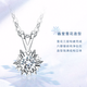 LAOLATU 999 platinum necklace for women PT950 white bright star light luxury Chinese Valentine's Day confession gift for girlfriend and wife pt950 platinum set with 20 points of diamonds