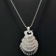 DL 1998 Fat Donglai same style Miao silver jewelry Guizhou Miao silver necklace ethnic style retro peacock tassel necklace performance performance colorful large peacock