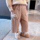 Water Flower Girl's Pants Autumn and Winter Winter Outerwear Three-layer Thickened Cotton Pants Children's Fashionable Winter Clothes for Baby Girls All-match Pants Little September Children's Clothes/Flower Velvet Cotton Pants Brown Color 90cm