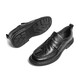 Belle Men's Shoes Business Formal Leather Shoes Shopping Mall Same Style Comfortable Genuine Leather Slip-on Loafers 7WM01AM3 Pre-sale Black 42 (260mm)