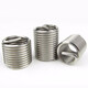 Jishuo M6 M24 304 stainless steel fine thread thread sleeve wire screw sleeve/thread protective sleeve fine thread screw sleeve M10*1.0*1D 5 pcs