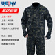 XQB pure cotton thickened anti-scalding and wear-resistant welding work clothes suit for men spring and autumn work clothes construction site dirty-resistant labor protection clothing four-pocket navy blue single pants pure cotton anti-scalding 2XL suitable for 125-145Jin Jin equals 0.5 kg