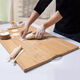 Peizhou cutting board solid wood cutting board household cutting board cutting board rolling bamboo thickened kitchen supplies 45cm*32cm*1.8cm