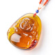 DR GRAFFCARNY Big Belly Maitreya Buddha amber pendant for men and women, Laughing Buddha amber pendant with lanyard, solitary item. With lanyard, solitary item.