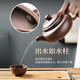 Hallodon Yixing purple clay pot semi-handmade teapot antique pot 400ml large teapot kungfu tea set tea cup set extra large antique pot 400ml + 4 large cups recommended by the store manager, good sealing, inverted water cutoff