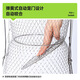 Fishing haha folding wire fish basket net bag fishing net fish metal stainless steel wire fish cage foldable 37cm 0.64m (304 stainless steel wire) with support