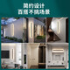 Luces de pared impermeables al aire libre luces de rejilla minimalista de la sala de estar luces ambientales de pared nuevas luces de línea Zhongshan lámparas 9227-60cm-neutral luz