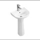 JOMOO JOMOO bathroom pedestal basin bathroom ceramic wash basin hand wash basin balcony household integrated pedestal basin A type pedestal basin + faucet + drain accessories
