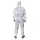3M 4515 protective clothing white hooded one-piece dust-proof spray painting work anti-particle industrial comfortable breathable work clothes isolation clothing white white L