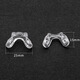 Children's glasses U-shaped one-piece nose pads, twisted screw type double-hole anti-slip stipules wholesale, soft silicone saddle-shaped nose pads, transparent saddle-shaped one-piece nose pads
