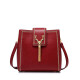 JUSTSTAR women's bag crossbody bag trendy versatile popular bag shoulder Korean style tassel square bag women's 556 retro red