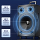 Shinco square dance audio outdoor trolley speaker high-power home karaoke Bluetooth mobile high-volume amplification wireless microphone stall subwoofer 8 inches