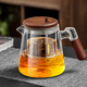 PAKCHOICE teapot tea water separation elegant cup full glass liner one-touch filter tea office personal green tea utensil