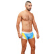 TADDLEE Badehose Herren, elastisch, bequem, Boxer-Badeanzug, schnell trocknend, atmungsaktiv, modisch, große Größe, Herren-Badehose, Resort, Hot-Spring-Badeanzug, hellblau, M 155–190 cm, 60–72,5 kg