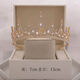 Crown tiara 18 adult gift birthday best friend gift golden female bride wedding internet celebrity queen SN7885 HG-06-silver simple packaging without gift box