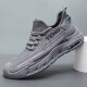 Pudi large-size men's shoes for spring and summer new mesh breathable casual sports shoes for men's trendy anti-slip shock-absorbing running shoes FH-Donghong-JYX-9227 black 46