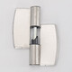 Hesdig JG-1914 stainless steel partition hinge, public toilet self-closing door removable hinge, 2 pieces/piece, left stainless steel cover + alloy (flash delivery from Jingcang)