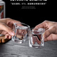 Liquor cup household set glass shot glass small foreign wine one-cup wine set manufacturer direct sales square cup 12 square cups