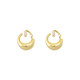 Mansheng Gold Pigment Circle Mosquito Repellent Disc Ear Clips for Women 2025 New Hot Style Light Luxury High-Quality No Piercing Earrings Niche Earrings A Pair of Gold Ear Clips