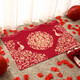 YONCHAG wedding floor mats home entrance festive door mats bedroom wedding room door decorative foot mats red happy word foot mats Centenary Haohe H12 80*120 cm