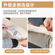 Mugongjiang estilo crema de crema Sofá Sofá Cama de doble uso Pequeño apartamento Multifunción Sofá Balcón de balcón de 0,86 m Cama de sofá [Fleece de seis a prueba] [Estilo de esponja]