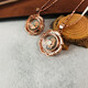 WSAY sense rose gold whirlwind 18 gold rotating zodiac pendant, light luxury female rotating lottery gold, the counter is round and large rose gold zodiac rabbit chain supplier