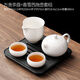 Tangfeng mutton-fat jade porcelain Xishi pot home office white porcelain tea single pot ceramic Kung Fu tea set hand-held pot for one person to drink tea Xiangxue Xishi pot + 2 cups + male cup + Fangshe tea tray