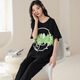 Modal 100% de pijamas de algodón para mujeres Pure Spring de algodón puro y dibujos animados de jóvenes jóvenes puede usar trajes de ropa para el hogar fuera de AM698 m (recomendado 80-100Jin [Jin iguala 0.5 kg])