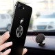 ESCASE mobile phone ring buckle holder ipad tablet desktop holder slim matte anti-fingerprint metal iphone Huawei mobile phone magnetic car holder ring buckle 9Plus jazz black