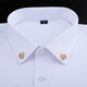 WOUG high-end suit brooch men's simple corsage business shirt collar pin collar button collar flower crown emblem gold