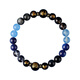 Eternal symbol obsidian natural crystal three-in-one six-in-one five-element replenishing bracelet bracelet customized to balance the five elements for men, rat/water attributes and three-in-one six-in-one - bead diameter 10mm for men and women