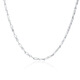Crystal 999 Pure Silver Necklace Women's Silver Chain Single Chain No Pendant Clavicle Chain Naked Chain Plain Chain Student Necklace Thin Chain High-end Light Luxury