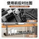 登比桌下理线架置物架桌面数据线电网线理线器槽盒插排固定器走线神器