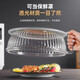 YOUQIN Microwave Oven Oil-proof Cover High Temperature Resistant Splash-proof Cover Home Kitchen Hot Dish Cover Microwave Heating Insulation Cover Can Be Stacked Transparent Color-Large High Temperature Resistant/Easy to Clean