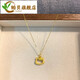 Mussel Gold Store HelloKitty Hollow Gold Necklace Simple Hello Kitty KT Bow Plated 18ktty Necklace tty Necklace