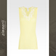 Zimmerli bottoming women's sexy V-neck comfortable knitted sleeveless vest 260-3057 imported from Switzerland lemon yellow_684 S
