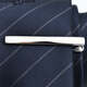 North Martin simple business tie clip men's groom wedding shirt clip silver