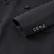 HAIPAIHAOYU suit men's double-breasted business formal wear waffle neckline slim suit professional suit banquet dress double slit 9902 black 175A
